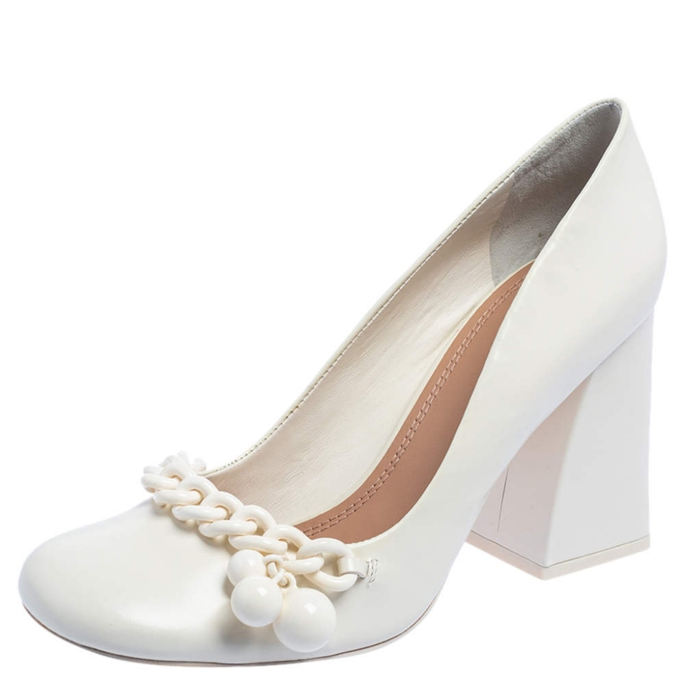 Tory Burch Addison Pump Ivory Heels